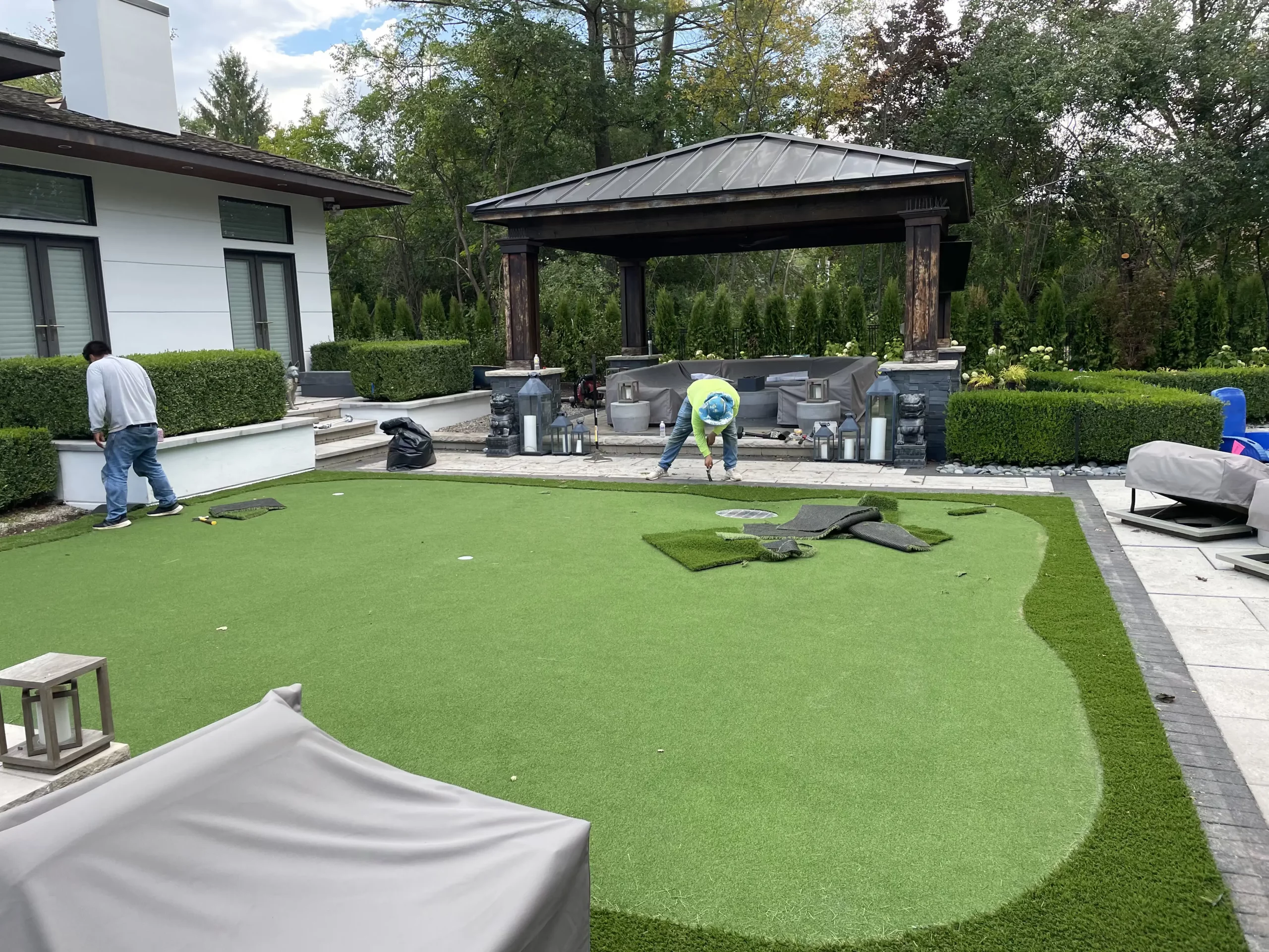 Artificial Putting Green Installation in Spring, TX